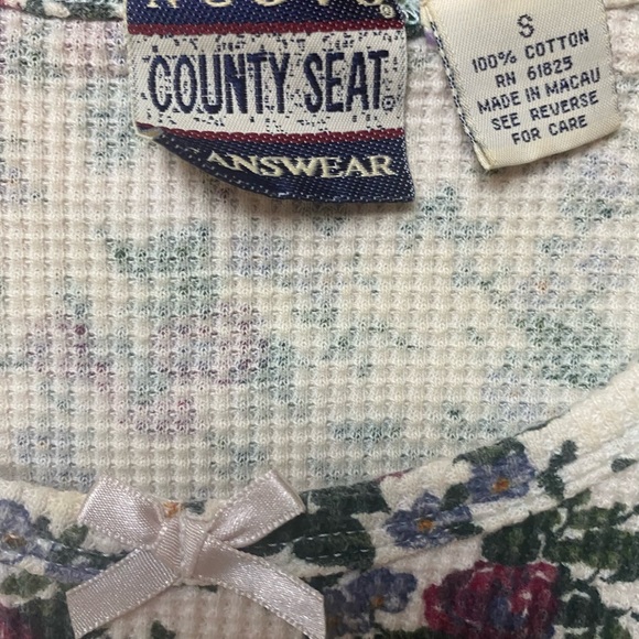 VintageCountrySeat waffletexture underwear shirt sz S. Very good vintg condition - Picture 2 of 3